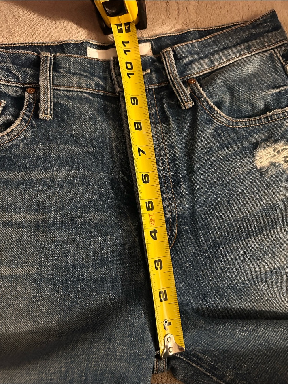 🩷💛MOTHER Denim The Tomcat Roller Chew Jeans in The Sweetest Treat fits like 28💛🩷 - Picture 6 of 16